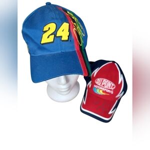 (2) Vintage Nascar Competitive View Jeff Gordan Hats